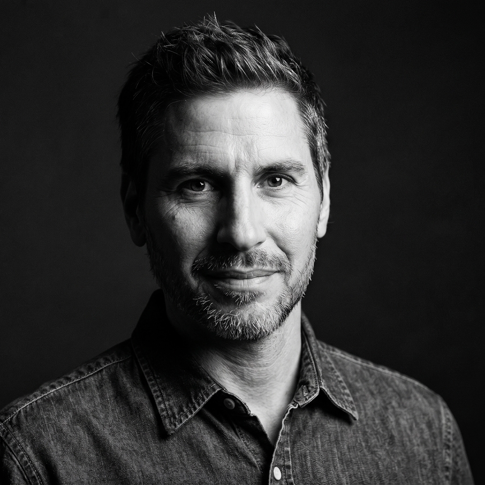 Black & white photo of Graham Lambertson